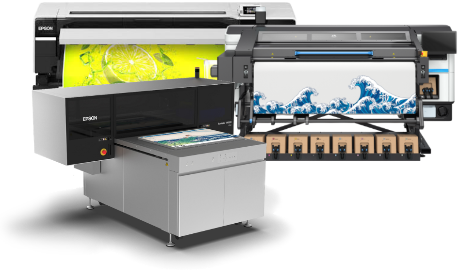 Epson wide-format, flatbed and roll-to-roll printers