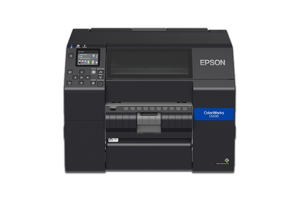 Epson ColorWorks C6500P Color Inkjet Label Printer - 8" w/ Peel & Present (Matte)