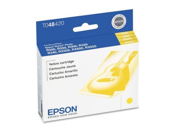 Epson Ink Yellow for Stylus Photo R200, R220, R300, R300M, R320, R340, RX500, RX600, RX620 - T048420-S