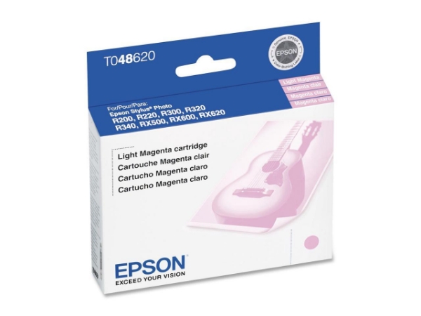 Epson Ink Light Magenta for Stylus Photo R200, R220, R300, R320, R340, RX500, RX600, RX620 - T048620-S