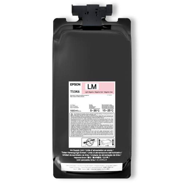 Epson UltraChrome DS Light Magenta Ink 1.6 Liter for SureColor F6470H (2 Pack)	
