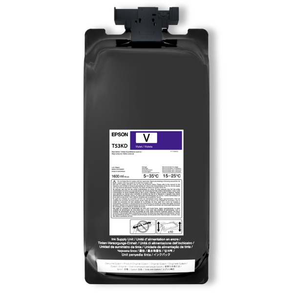Epson UltraChrome DS Violet Ink 1.6 Liter for SureColor F6470H (2 Pack)	