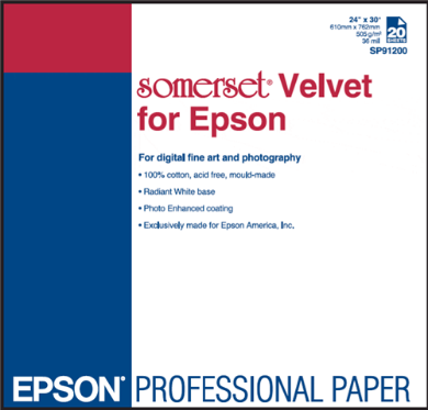 Epson 24x30 Enhanced Matte Poster Board Paper - 10 Sheets, Paper
