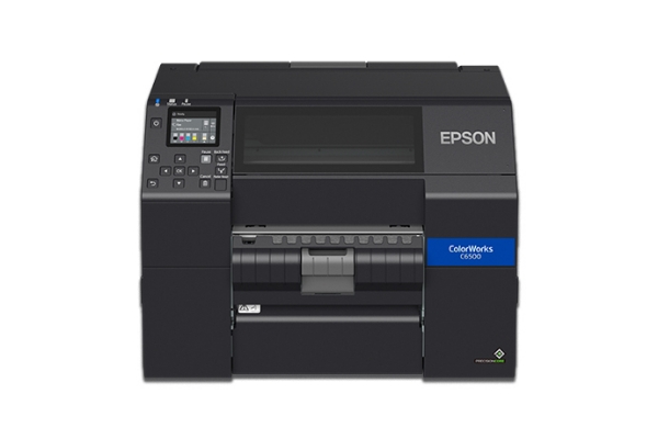 Epson ColorWorks C6500P Color Inkjet Label Printer - 8" w/ Peel & Present (Gloss)