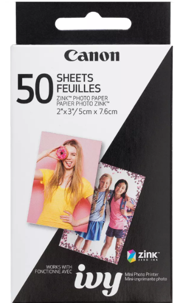 Canon 2"x3" ZINK Photo Paper - 50 Pack