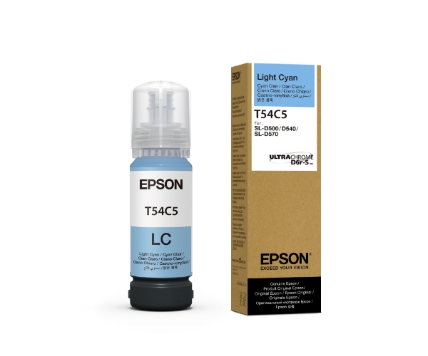 Epson UltraChrome T54C Light Cyan 70mL Ink Bottle for SureLab D570