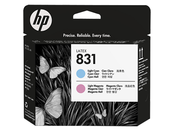 HP 831 Light Magenta/Light Cyan Latex Printhead for HP Latex 100, 300 and 500 Series Printers - CZ679A