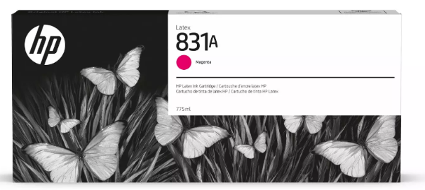 HP 831A Magenta Ink Cartridge 775ml for HP Latex 310, 315, 330, 335, 360, 365, 560 - CZ684A