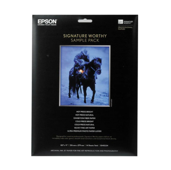 EPSON Signature Worthy Sample Pack 8.5"x11" 14 Sheets