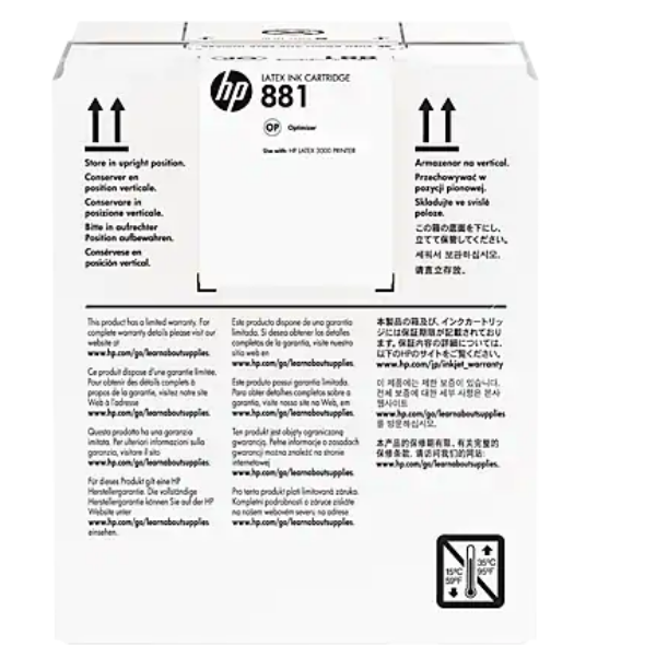 HP 881 5 liter Latex Optimizer Cartridge for HP Latex 1500, 3200