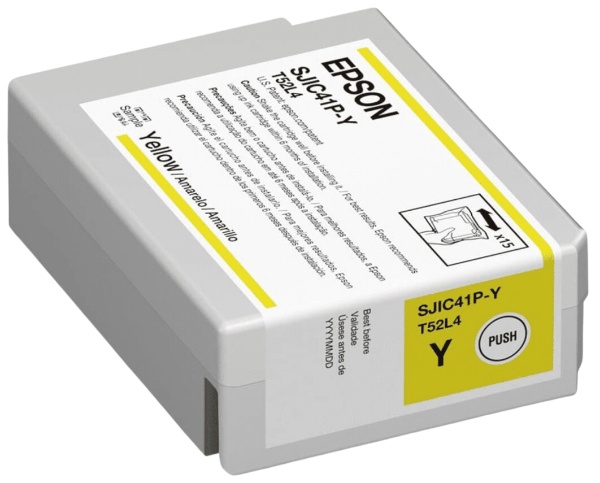 EPSON SJIC41P-Y Yellow Ink Cartridge for ColorWorks CW-C4000