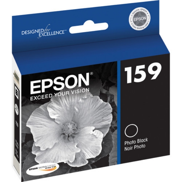 Epson 159 UltraChrome Hi-Gloss 2 Photo Black Ink Cartridge for Stylus R2000 - T159120