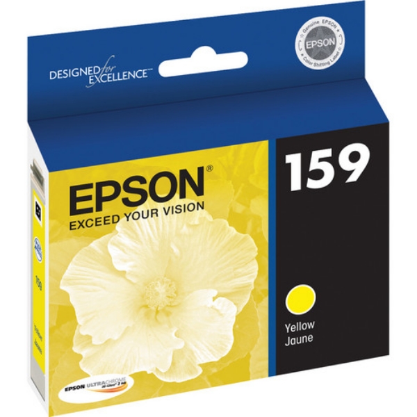 Epson 159 UltraChrome Hi-Gloss 2 Yellow Ink Cartridge for Stylus R2000 - T159420