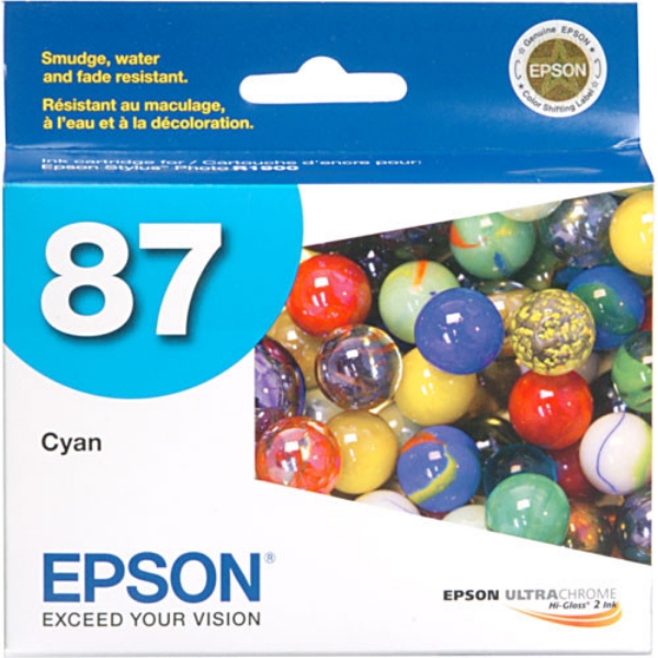 Epson 87 UltraChrome Ink Cyan for Stylus Photo R1900 T087220