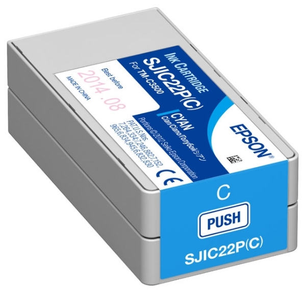 Epson SJIC22P Cyan Ink for ColorWorks C3500 C33S020581