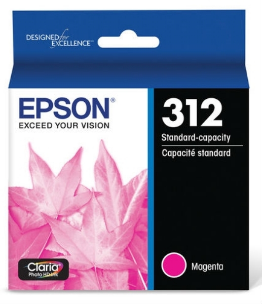 Epson 312 Claria Photo HD Magenta Ink for XP-15000, XP-8500, XP-8600, XP-8700 - T312320S
