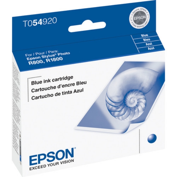 Epson T054 UltraChrome Blue Ink for Stylus R800, R1800 T054920