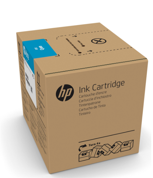 HP 872 3-liter Cyan Latex Ink Cartridge for R1000 - G0Z01A