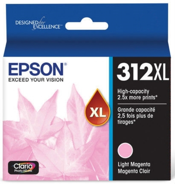 Epson T312XL Claria Photo HD Light Magenta Ink for XP 8500 T312XL620S