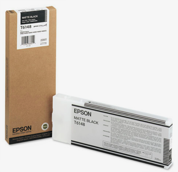Epson UltraChrome K3 Ink Matte Black 220ml for Stylus Pro 4880 - T614800