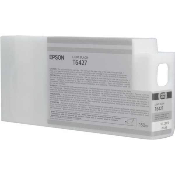 Epson UltraChrome HDR Ink Light Black 150ml for Stylus Pro 7890, 7900, 9890, 9900 - T642700