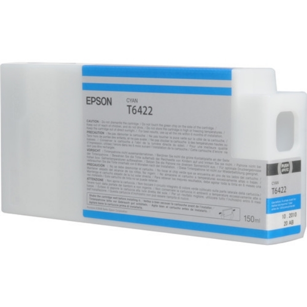 Epson UltraChrome HDR Cyan Ink 150ml for Stylus Pro 7700, 7890, 7900, 7900CTP, 9700, 9890, 9900, WT7900 - T642200