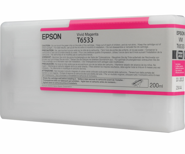 Epson UltraChrome HDR Ink Vivid Magenta 200ml for Stylus Pro 4900 - T653300