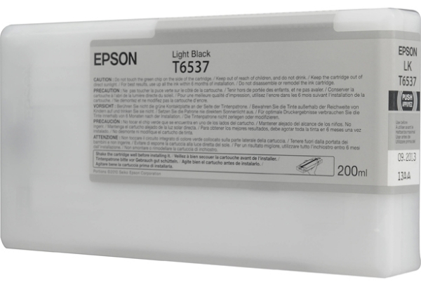 Epson UltraChrome HDR Ink Light Black 200ml for Stylus Pro 4900 - T653700