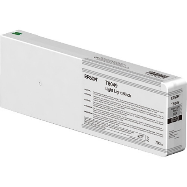 Epson UltraChrome HD 700mL Light Light Black Ink Cartridge for SureColor P6000, P7000, P8000, P9000 T804900	