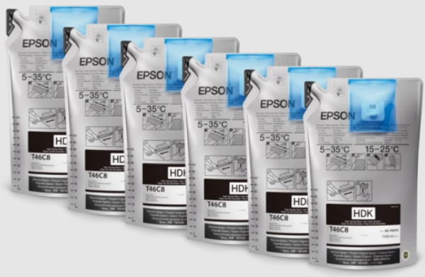 Epson UltraChrome DS HDK Black Ink 1.1 Liter (6 Pack) for SureColor F6370, F9470, F9470H	