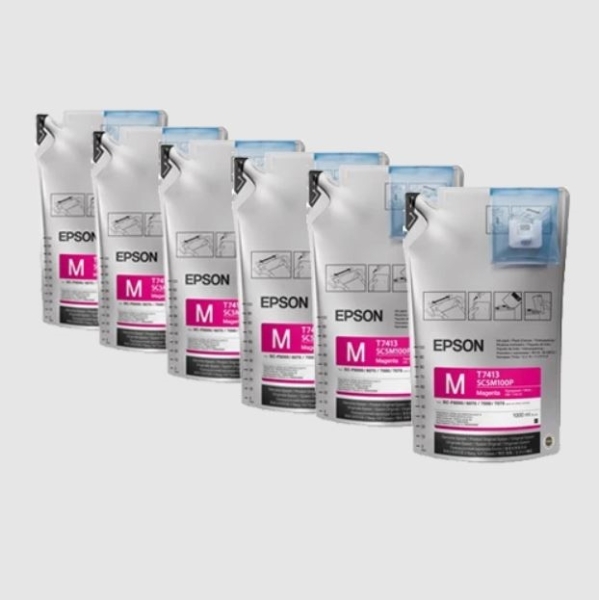 Epson UltraChrome DS Magenta Ink Packs 6 x 1000mL for SureColor F6070, F6200, F7070, F7170, F7200, F9200, F9370 - T741320