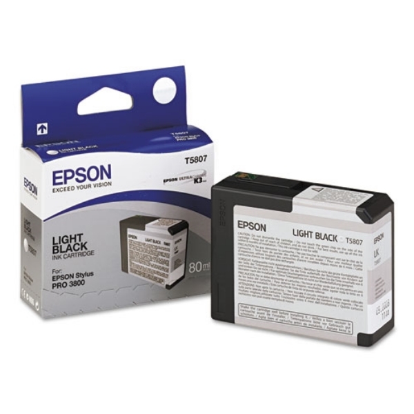 Epson T580 UltraChrome K3 Light Black Ink 80ml for Stylus Pro 3800, 3880 - T580700