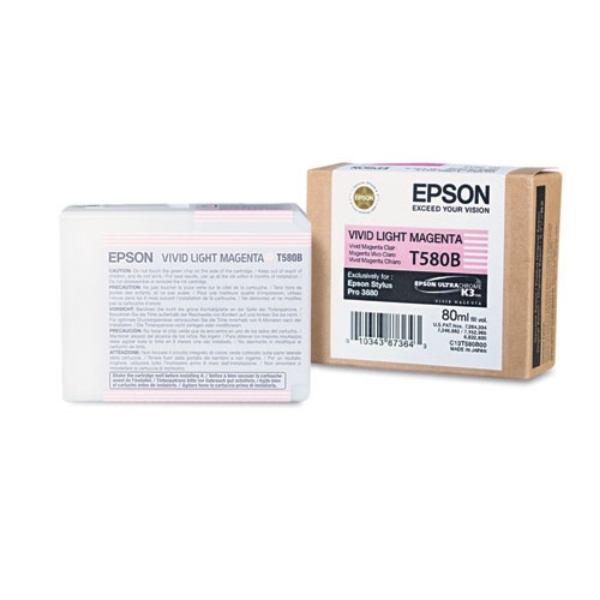 Epson T580 UltraChrome K3 Vivid Light Magenta Ink 80ml for Stylus Pro 3880 T580B00	