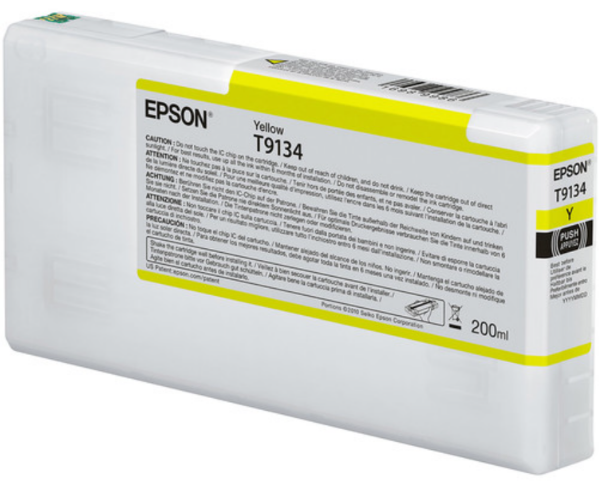 Epson Ultrachrome HD Yellow Ink Cartridge 200ml for SureColor P5000 Printers - T913400