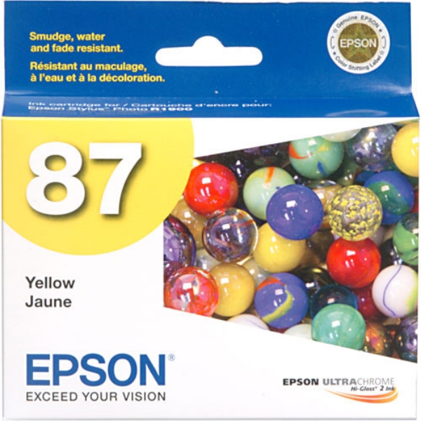 Epson 87 UltraChrome Ink Yellow for Stylus Photo R1900 - T087420