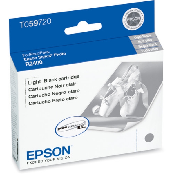Epson T059 UltraChrome K3 Light Black Ink for Stylus R2400 - T059720