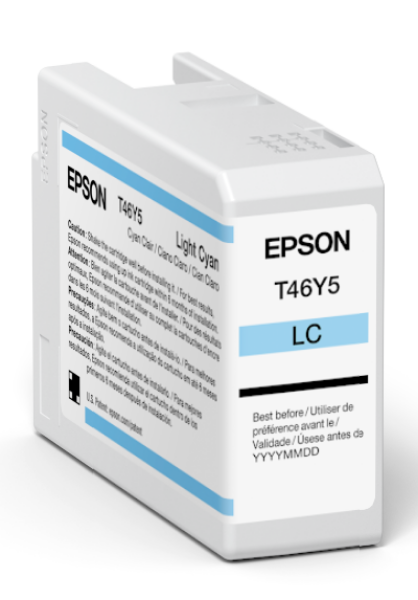 Epson UltraChrome PRO10 50ml Light Cyan Ink for SureColor P900 - T46Y500