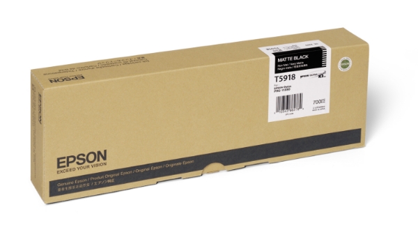 Epson UltraChrome K3 Ink Matte Black 700ml for Stylus Pro 11880 - T591800