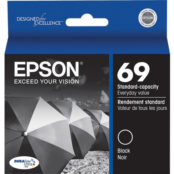 Epson 69 DURABrite Ultra Black Ink Cartridge - T069120-S