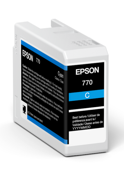 Epson UltraChrome PRO10 25ml Cyan Ink for SureColor P700 - T770220