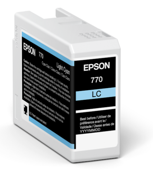 Epson UltraChrome PRO10 25ml Light Cyan Ink for SureColor P700 - T770520