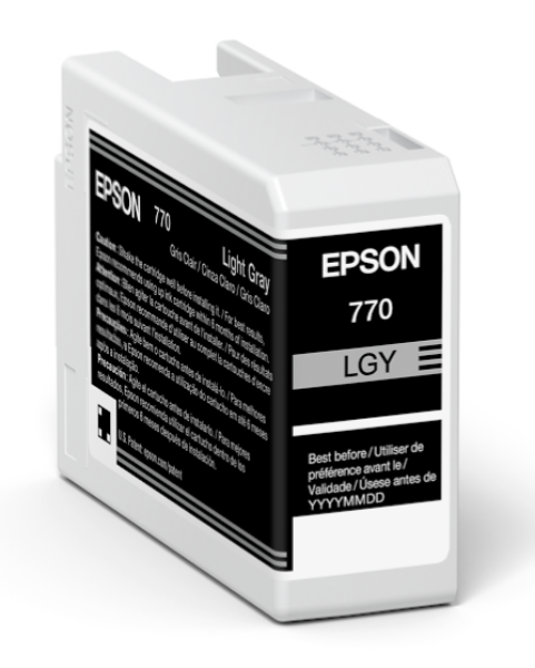 Epson UltraChrome PRO10 25ml Light Gray Ink for SureColor P700 - T770920
