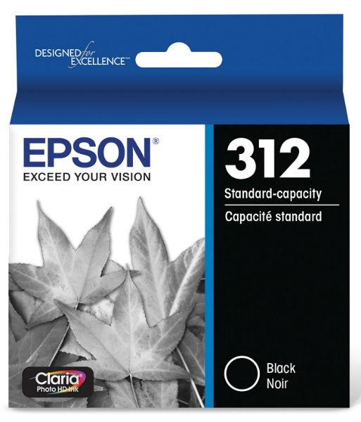 Epson 312 Claria Photo HD Black Ink for XP-15000, XP-8500, XP-8600, XP-8700 - T312120S