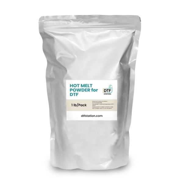 DTF Station Hot Melt Powder 1lb White for Direct to Film on DTG Printers