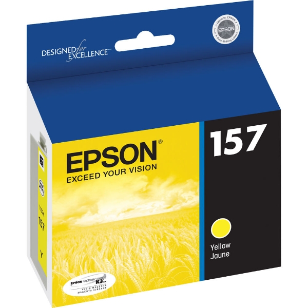 Epson 157 UltraChrome K3 Yellow Ink 25.9ml for Stylus R3000 T157420