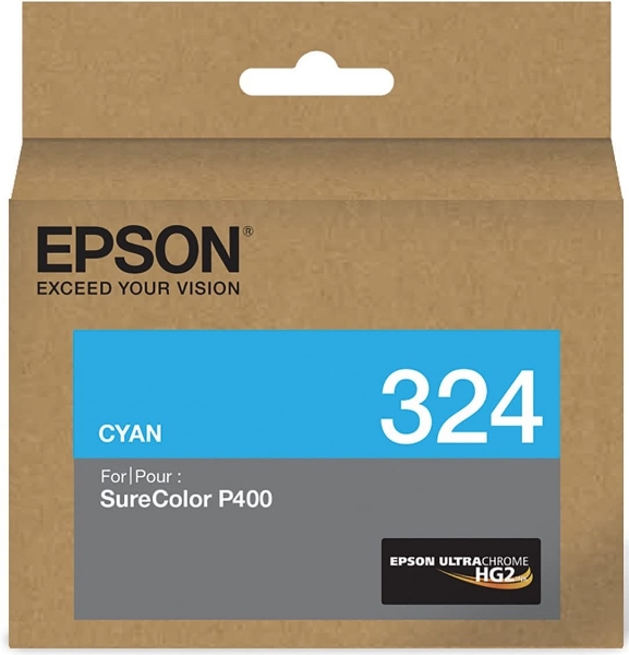 Epson 324 14mL Cyan Ink Cartridge for SureColor P400 - T324220