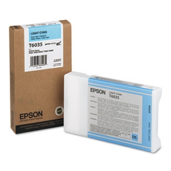 Epson UltraChrome K3 Ink Light Cyan 220ml for Stylus Pro 7800, 7880, 9800, 9880 T603500