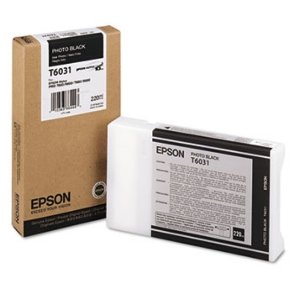 Epson UltraChrome K3 Ink Photo Black 220ml for Stylus Pro 7800, 7880, 9800, 9880 T603100