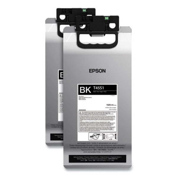 Epson (T45S) UltraChrome RS High Yield Black Ink 1.5L (2 Pack) for SureColor R5070L