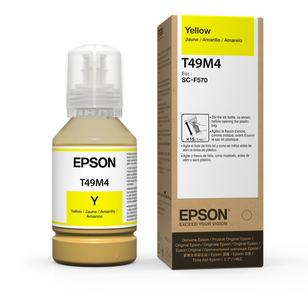 Epson T49M Yellow Ink Bottle 140ml for SureColor F170, F570 T49M420